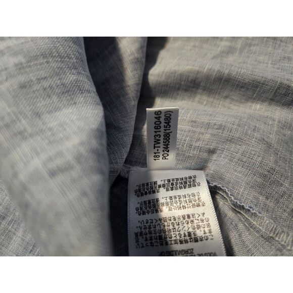 Tommy Bahama Women's Sea Glass Breezer Blue Sleeveless Button DownShirt Size XS - Picture 7 of 7